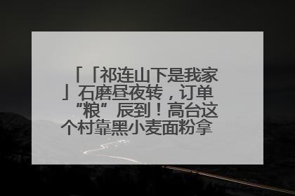 「祁连山下是我家」石磨昼夜转，订单“粮”辰到！高台这个村靠黑小麦面粉拿下成立来最大订单