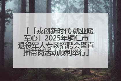 「戎创新时代·就业暖军心」2025年铜仁市退役军人专场招聘会暨直播带岗活动顺利举行