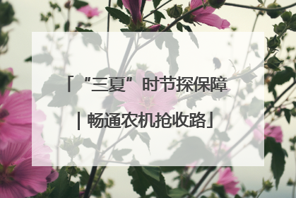 “三夏”时节探保障｜畅通农机抢收路