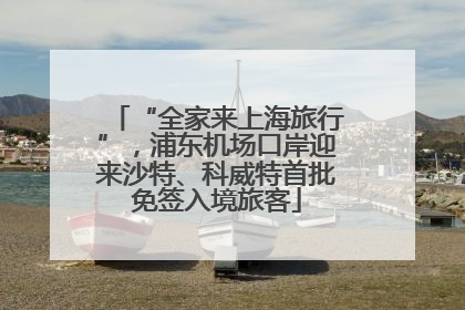 “全家来上海旅行”，浦东机场口岸迎来沙特、科威特首批免签入境旅客