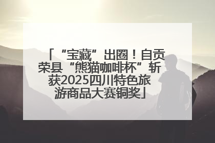 “宝藏”出圈！自贡荣县“熊猫咖啡杯”斩获2025四川特色旅游商品大赛铜奖