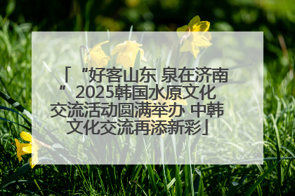 “好客山东 泉在济南”2025韩国水原文化交流活动圆满举办 中韩文化交流再添新彩