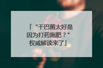 “干巴菌太好是因为打药施肥？”权威解读来了