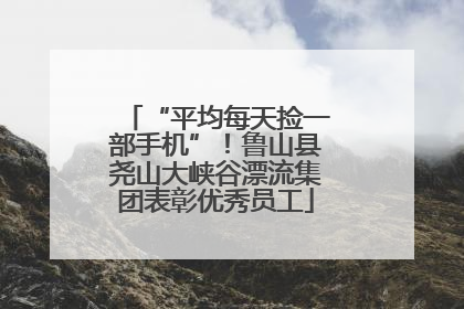 “平均每天捡一部手机”！鲁山县尧山大峡谷漂流集团表彰优秀员工