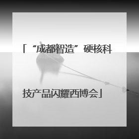 “成都智造”硬核科技产品闪耀西博会