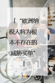 “欧洲纳税人将为根本不存在的威胁买单”