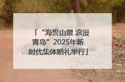 “海誓山盟 浪漫青岛”2025年新时代集体婚礼举行