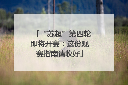 “苏超”第四轮即将开赛：这份观赛指南请收好