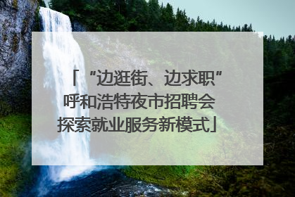 “边逛街、边求职” 呼和浩特夜市招聘会探索就业服务新模式