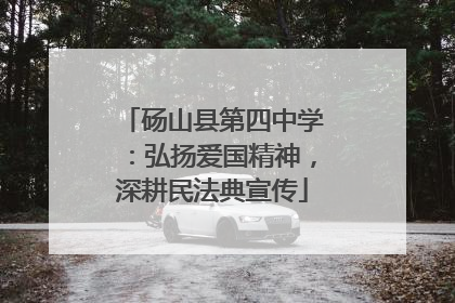 砀山县第四中学：弘扬爱国精神，深耕民法典宣传