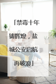 禁毒十年铸辉煌，盐城公安启航再破浪
