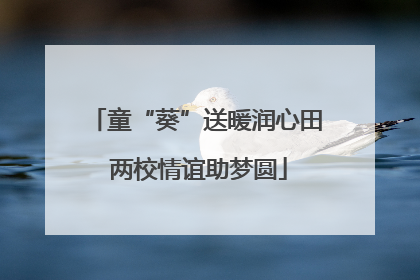 童“葵”送暖润心田 两校情谊助梦圆