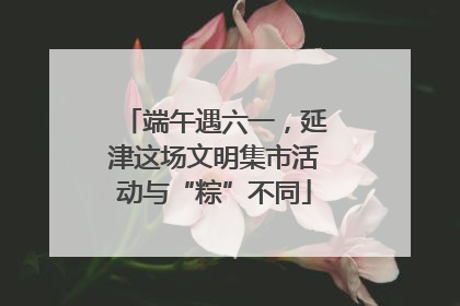 端午遇六一，延津这场文明集市活动与“粽”不同