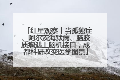 红星观察丨当孤独症、阿尔茨海默病、脑胶质瘤遇上脑机接口，成都科研改变医学图景