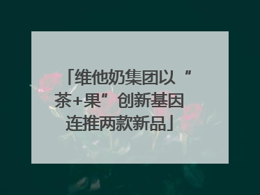 维他奶集团以“茶+果”创新基因连推两款新品
