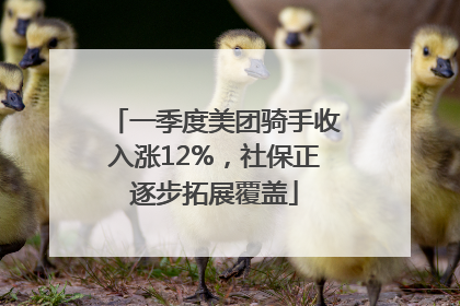 一季度美团骑手收入涨12%，社保正逐步拓展覆盖