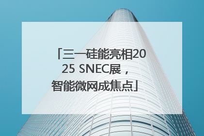 三一硅能亮相2025 SNEC展，智能微网成焦点