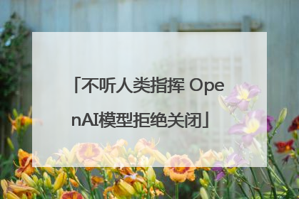 不听人类指挥 OpenAI模型拒绝关闭