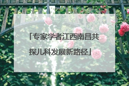 专家学者江西南昌共探儿科发展新路径