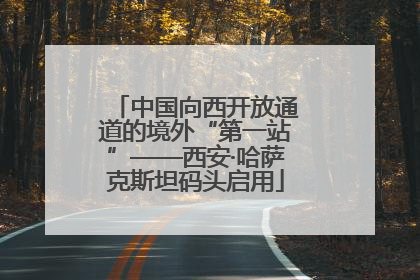 中国向西开放通道的境外“第一站”——西安·哈萨克斯坦码头启用