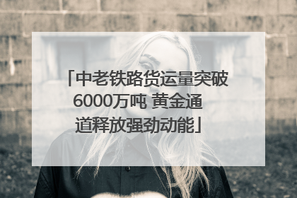 中老铁路货运量突破6000万吨 黄金通道释放强劲动能