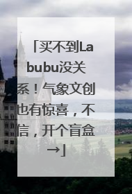 买不到Labubu没关系！气象文创也有惊喜，不信，开个盲盒→
