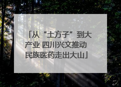 从“土方子”到大产业 四川兴文推动民族医药走出大山