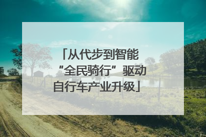从代步到智能 “全民骑行”驱动自行车产业升级