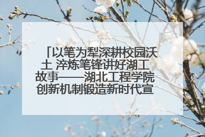 以笔为犁深耕校园沃土 淬炼笔锋讲好湖工故事——湖北工程学院创新机制锻造新时代宣传“轻骑兵”