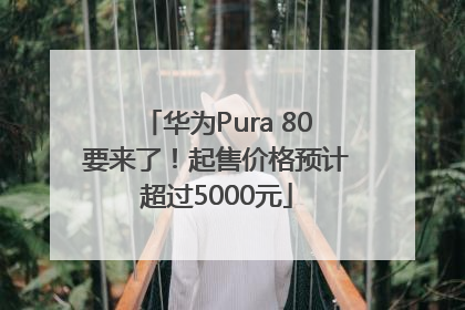 华为Pura 80要来了！起售价格预计超过5000元