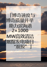 博奇速度与博奇质量并举 助力滨海港2×1000MW高效清洁燃煤发电项目“双投”