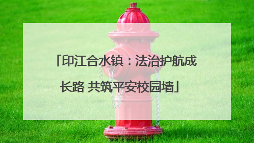 印江合水镇：法治护航成长路 共筑平安校园墙