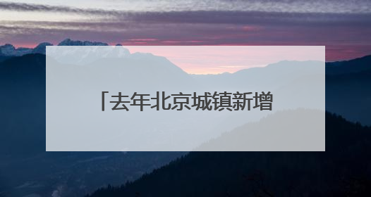 去年北京城镇新增就业29.9万人