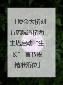 厦金大桥刘五店航道桥西主塔启动“生长” 首节段精准落位