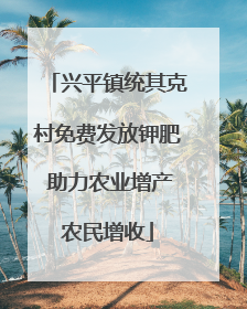 兴平镇统其克村免费发放钾肥 助力农业增产农民增收