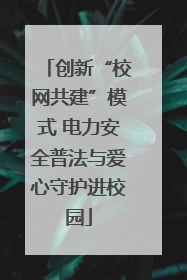 创新“校网共建”模式 电力安全普法与爱心守护进校园