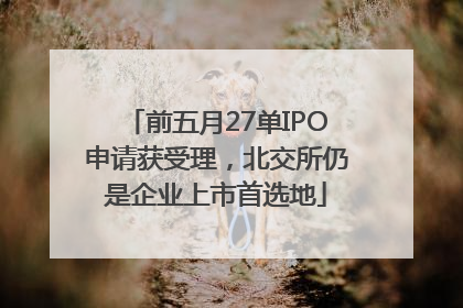 前五月27单IPO申请获受理，北交所仍是企业上市首选地