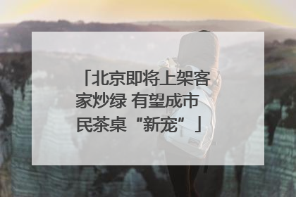 北京即将上架客家炒绿 有望成市民茶桌“新宠”