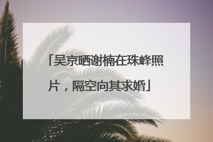 吴京晒谢楠在珠峰照片，隔空向其求婚