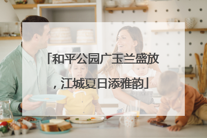 和平公园广玉兰盛放，江城夏日添雅韵