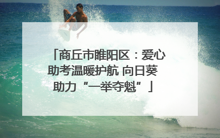 商丘市睢阳区：爱心助考温暖护航 向日葵助力“一举夺魁”