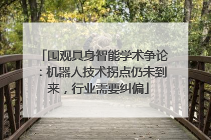 围观具身智能学术争论：机器人技术拐点仍未到来，行业需要纠偏