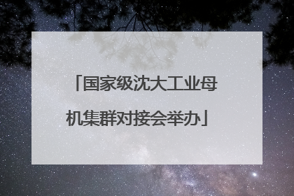 国家级沈大工业母机集群对接会举办