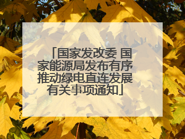 国家发改委 国家能源局发布有序推动绿电直连发展有关事项通知