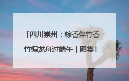 四川崇州：粽香伴竹香 竹编龙舟过端午｜图集