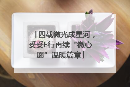 四载微光成星河，妥妥E行再续“微心愿”温暖篇章
