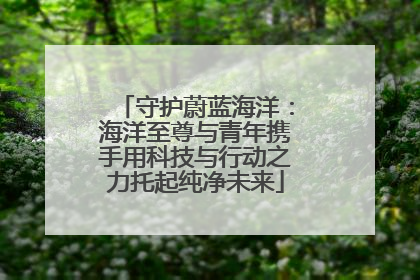 守护蔚蓝海洋：海洋至尊与青年携手用科技与行动之力托起纯净未来