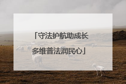 守法护航助成长 多维普法润民心