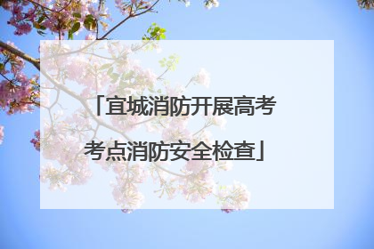宜城消防开展高考考点消防安全检查