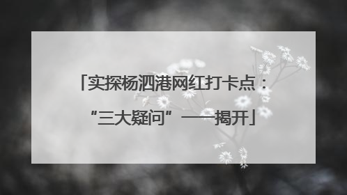 实探杨泗港网红打卡点：“三大疑问”一一揭开